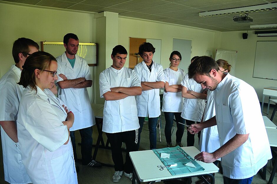 photo - étudiants du pole de formation des professionnels de santé (PFPS) de Rennes