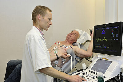 photo d'une écho-cardiographie